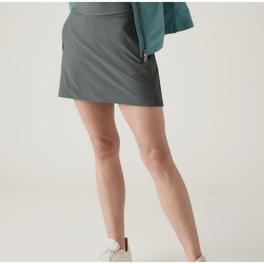 ATHLETA Brooklyn Skort Featherweight Stretch Skirt Olive Women Plus‎ Size 22